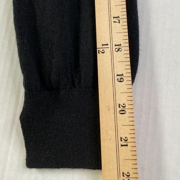 Bailey 44 Black Embellished Knit Sweater M Wool/Cashmere Blend Party Dinner Rave - Picture 11 of 11